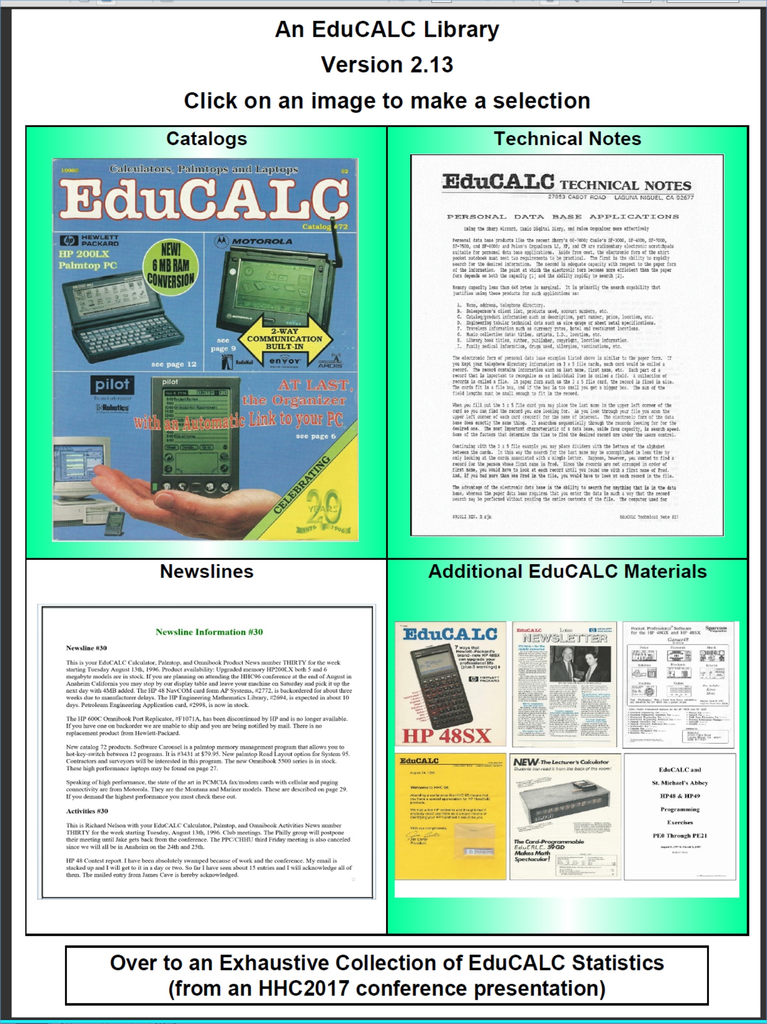 The PPC Calculator Archive